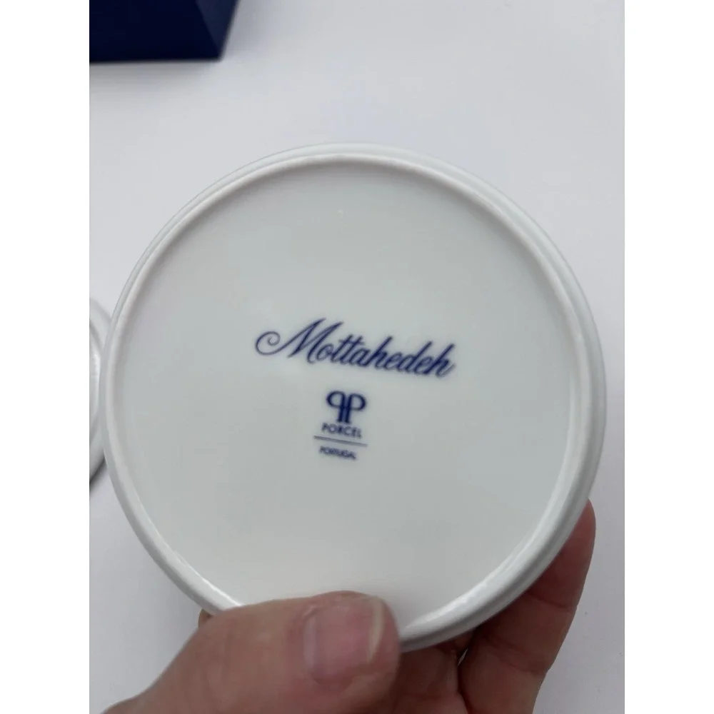 Glass Candy Dish By‎ MOTTAHEDEH  PORCEL Trinket Box New In Box. 2630